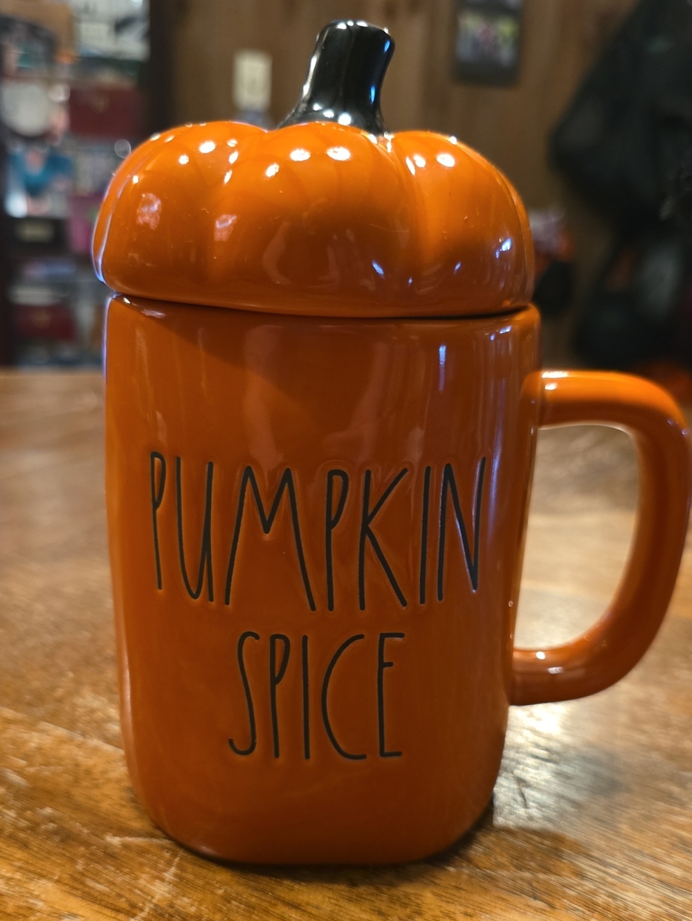 Rae Dunn Pumpkin Spice Mug - Orange